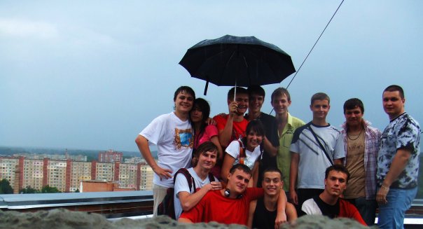 Команда полтавских руферов на крыше 23.06.2010
